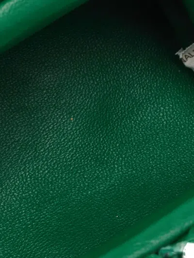 Pre-owned Bottega Veneta Extra Mini Pouch Clutch Bag In Green