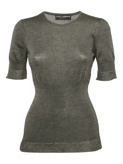 Pre-owned Dolce & Gabbana Short-sleeved T-shirt In Gray
