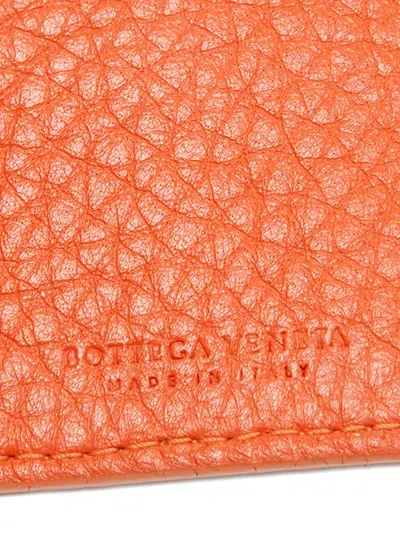 Pre-owned Bottega Veneta Leather Double-buckle Bracelet In Orange