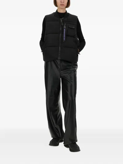 Alpha Industries Quilted Chest-pocket Gilet In Black