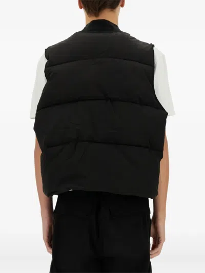 Alpha Industries Quilted Chest-pocket Gilet In Black