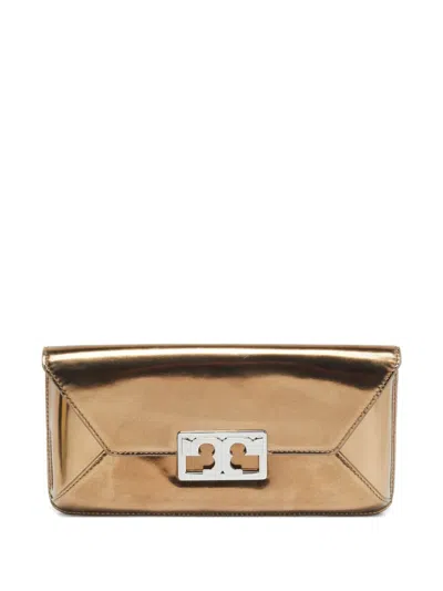 Pre-owned Tory Burch 2024 Gigi Clutch Bag In Gold