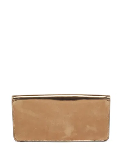 Pre-owned Tory Burch 2024 Gigi Clutch Bag In Gold