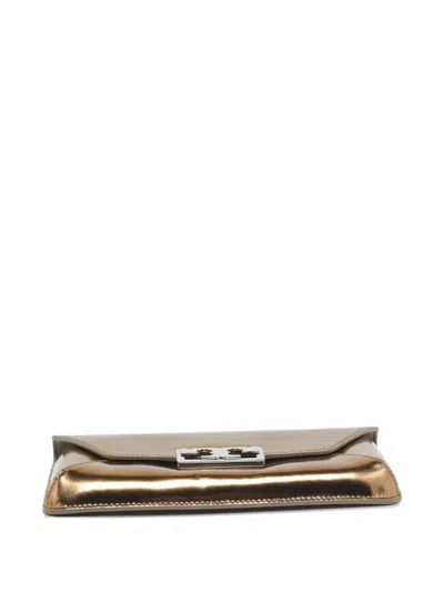 Pre-owned Tory Burch 2024 Gigi Clutch Bag In Gold
