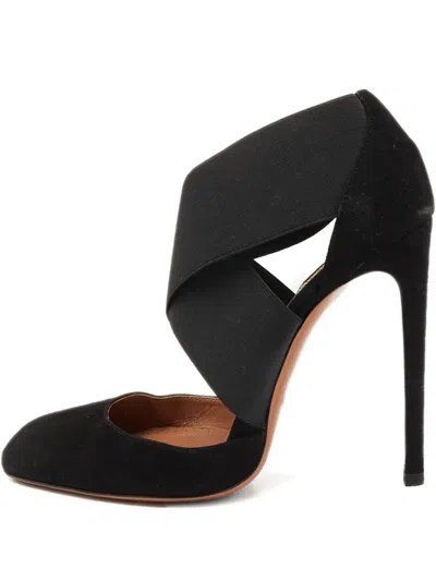 Pre-owned Alaïa Cross-strap Suede Pumps
