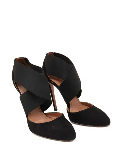 Pre-owned Alaïa Cross-strap Suede Pumps