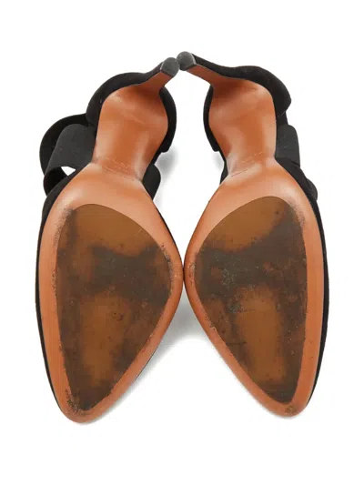 Pre-owned Alaïa Cross-strap Suede Pumps