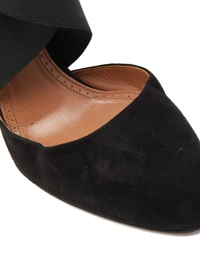 Pre-owned Alaïa Cross-strap Suede Pumps