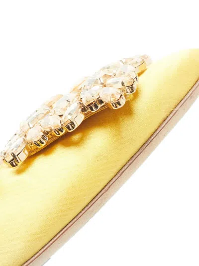 Pre-owned Sjp By Sarah Jessica Parker Crystal-embellishment Satin Pumps