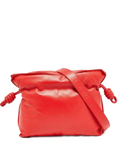 Pre-owned Loewe Flamenco Shoulder Bag In Red