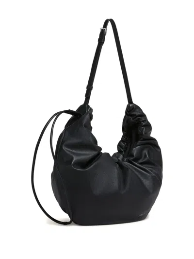 Marni Leather Shoulder Bag In Black