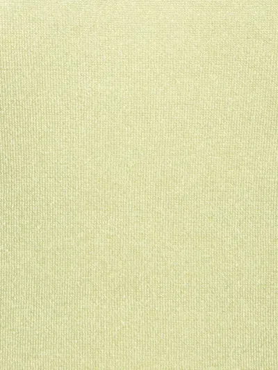 Pre-owned Versace Mock-neck Open-back Top In Green