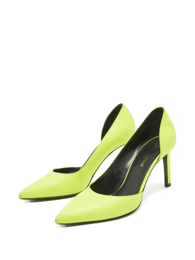 Pre-owned Saint Laurent Leather Pumps In Green