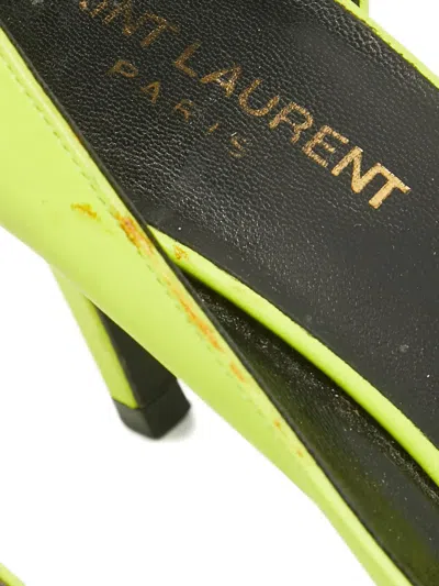 Pre-owned Saint Laurent Leather Pumps In Green