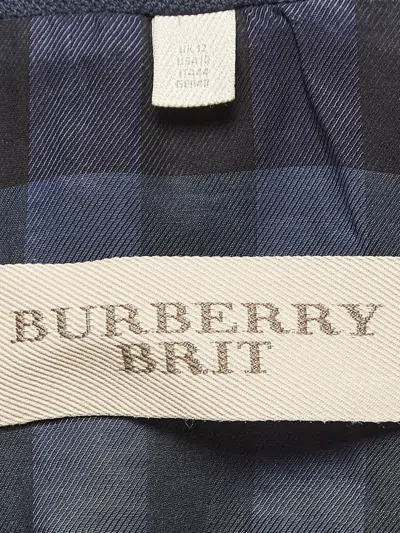 Pre-owned Burberry Epaulettes Cotton Blazer In Blue