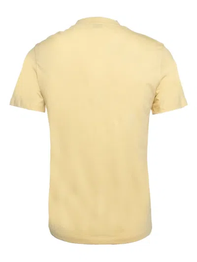 Pre-owned Sandro 2024 Logo-embroidered T-shirt In Yellow