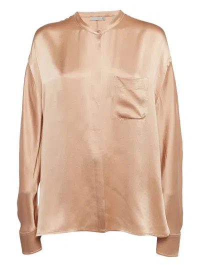 Pre-owned Vince Silk Pocket Shirt In Pink