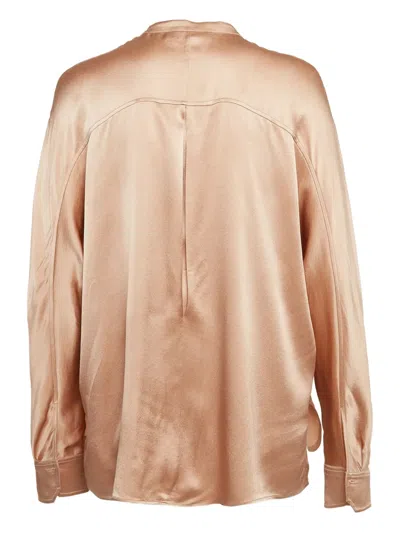 Pre-owned Vince Silk Pocket Shirt In Pink
