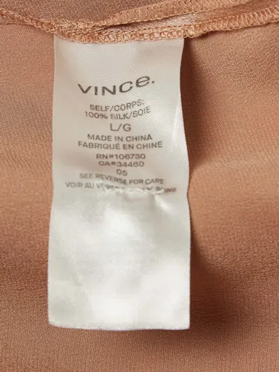 Pre-owned Vince Silk Pocket Shirt In Pink