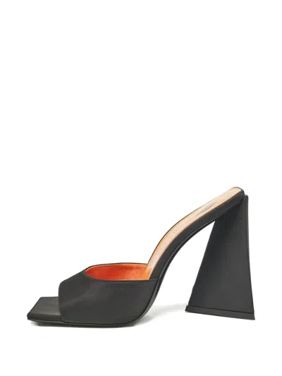 Pre-owned Attico 2024 Devon Mules In Black