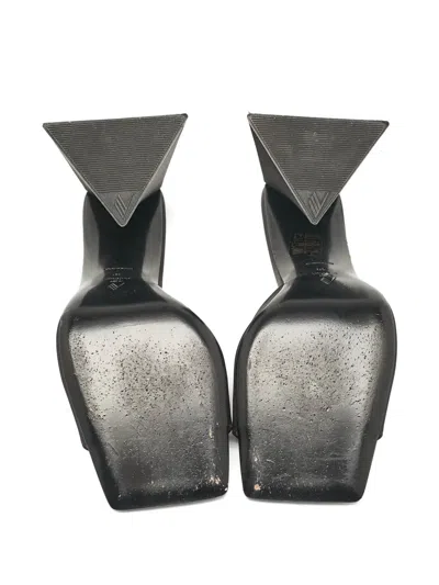 Pre-owned Attico 2024 Devon Mules In Black