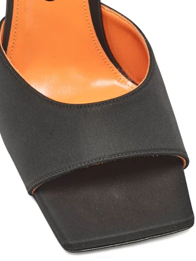 Pre-owned Attico 2024 Devon Mules In Black