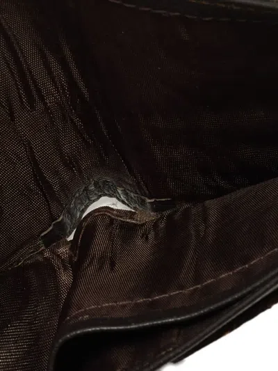 Pre-owned Dunhill Geometric-pattern Wallet In Brown