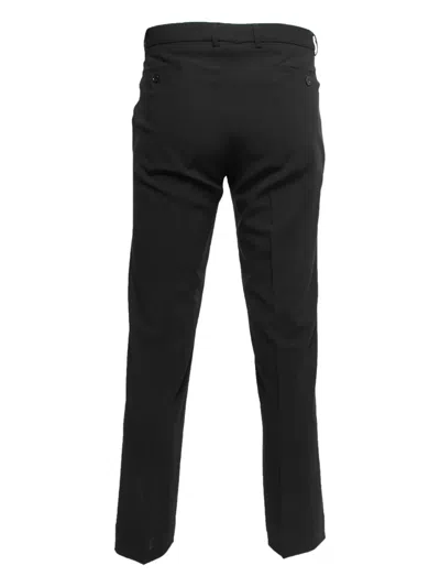 Pre-owned Giorgio Armani Pressed-crease Trousers In Black