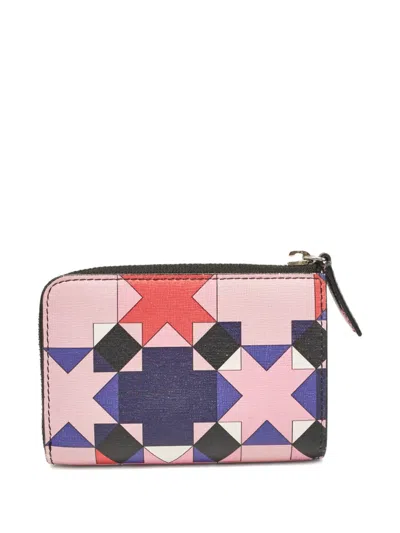 Pre-owned Pucci Geometric-print Wallet In Pink