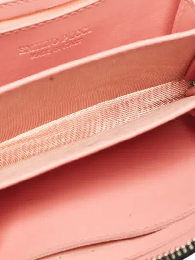 Pre-owned Pucci Geometric-print Wallet In Pink