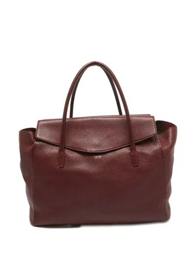 Pre-owned Tom Ford Leather Tote Bag In Red