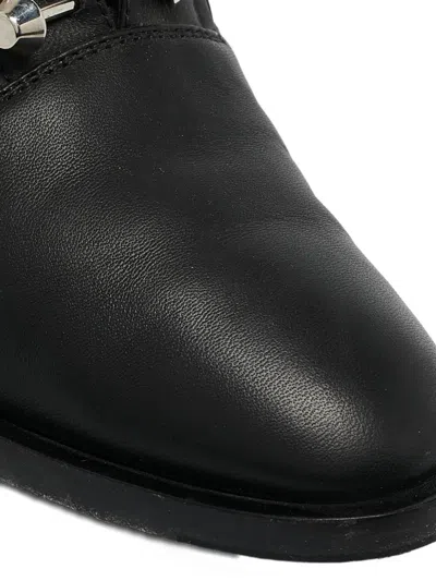 Pre-owned Balenciaga Leather Studded Oxfords Shoes In Black