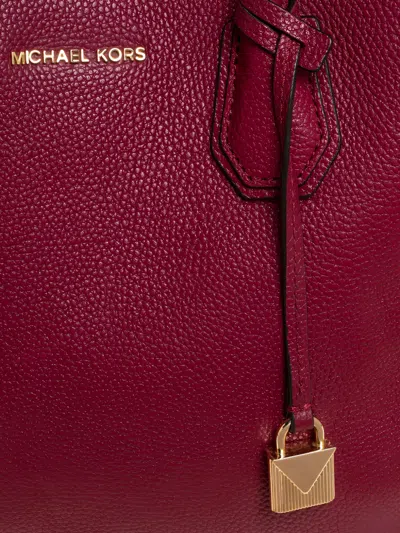 Pre-owned Michael Kors 2024 Mercer Tote Bag In Red