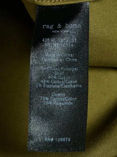 Pre-owned Rag & Bone 2024 Cotton-blend Shirt Dress In Green