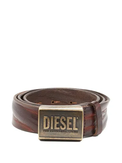 Diesel B-metal Belt In Brown