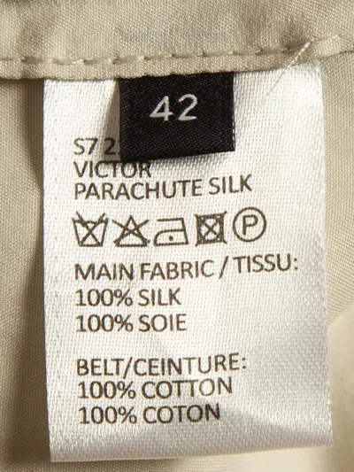 Pre-owned Joseph Drawstring Silk Dress In Gray