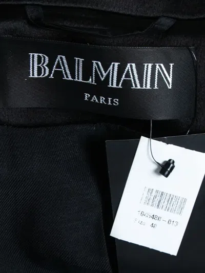Pre-owned Balmain Sequined-embellished Belted Jacket
