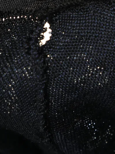 Pre-owned Louis Vuitton Textured Silk Cardigan In Blue