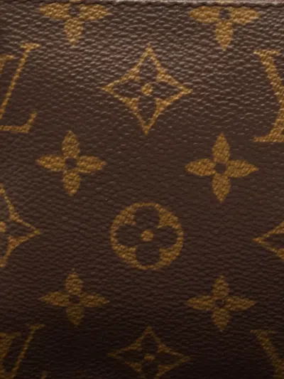 Pre-owned Louis Vuitton Monogram Zip Pouch In Brown