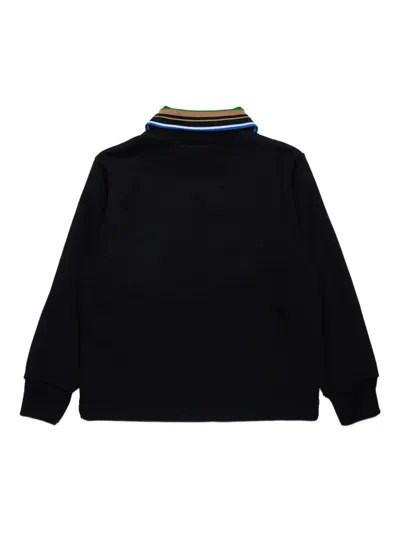 N°21 Polo-collar Sweatshirt In Black