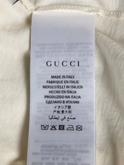 Pre-owned Gucci Logo-print T-shirt In White