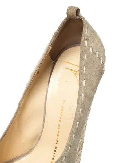 Pre-owned Giuseppe Zanotti Espadrille Wedge Sandals In Neutral