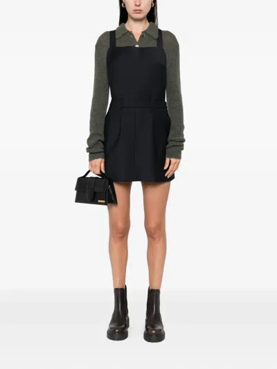 Maje Cross-back Dress In Black