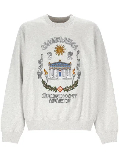 Casablanca Grey Long Sleeves Printed Sweatshirt