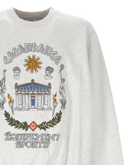 Casablanca Grey Long Sleeves Printed Sweatshirt