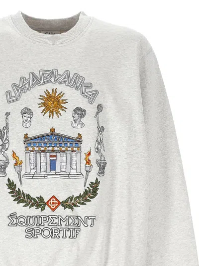 Casablanca Grey Long Sleeves Printed Sweatshirt