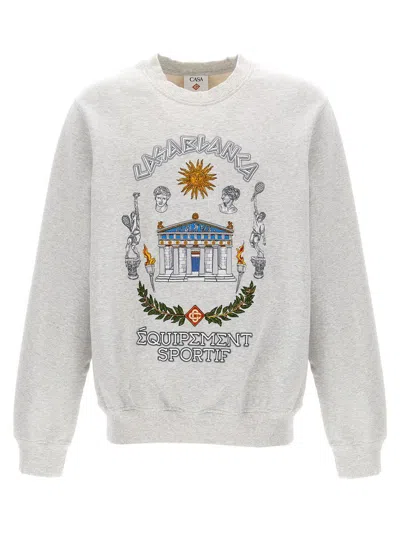 Casablanca Grey Long Sleeves Printed Sweatshirt