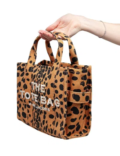 Marc Jacobs Cheetah Medium Tote Bag In Brown