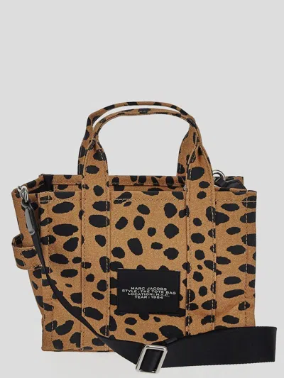 Marc Jacobs Cheetah Medium Tote Bag In Brown