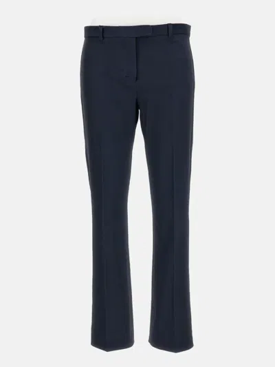 S Max Mara Pleated Trousers In Blue